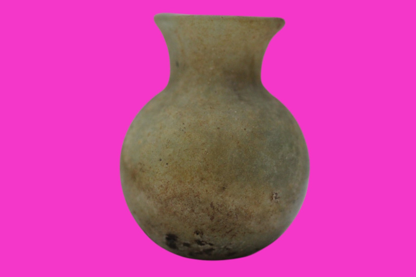 Authentic Ancient Holy Land Artifact Glass Bottle 100-300 AD Roman Era COA J17