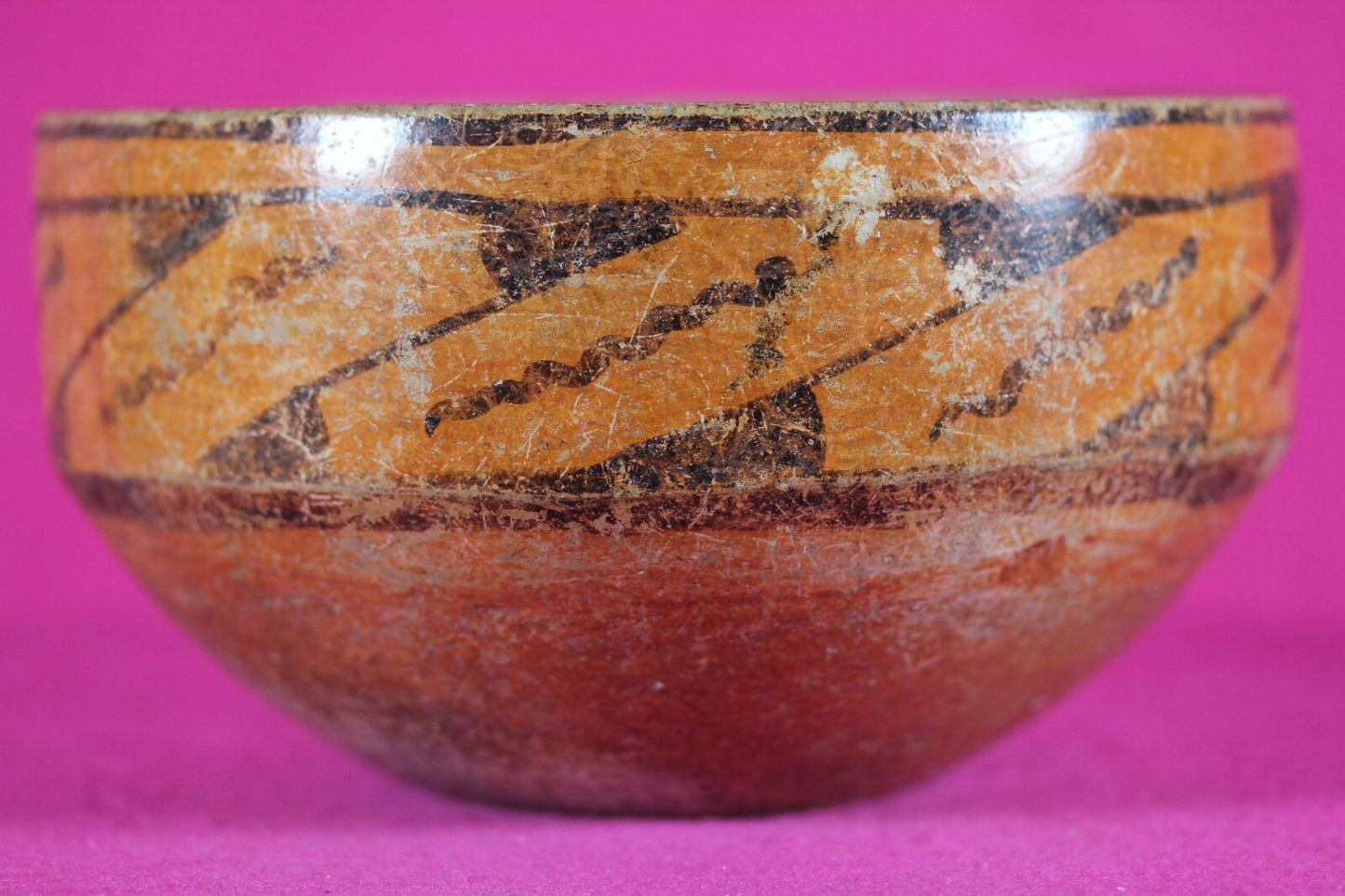 Ex Christies Authentic Pre Columbian Artifact Maya Bowl Yucatan Primitivo T127