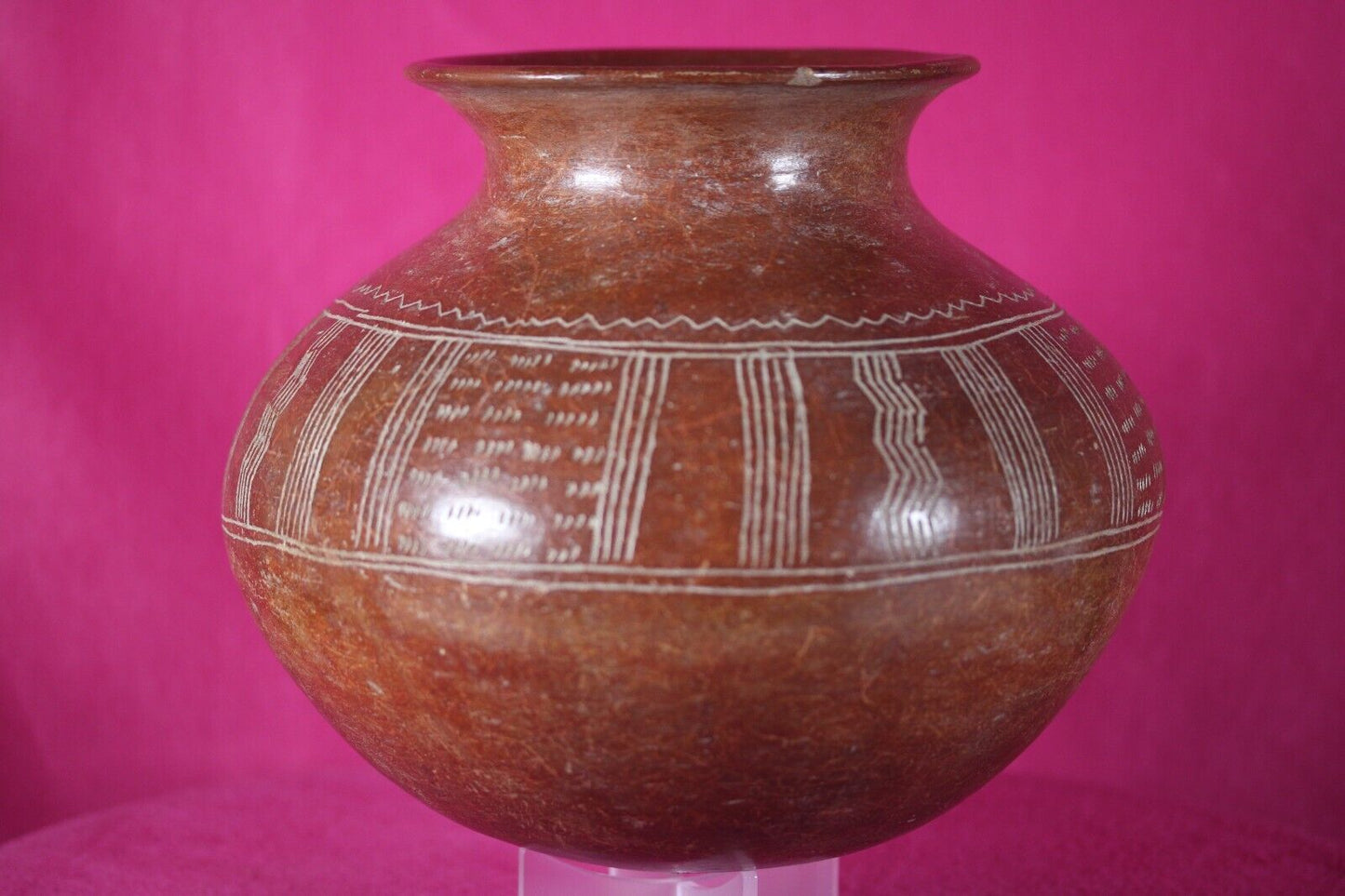 Authentic Pre Columbian Artifact Decorated Olla Chupicuaro Arte Primitivo T103