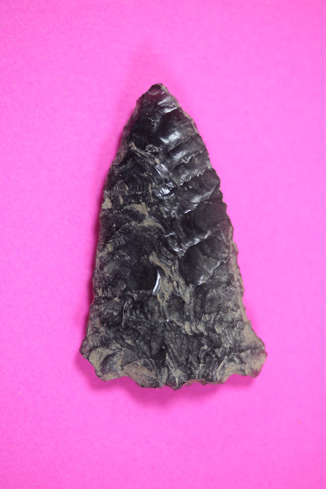 Authentic Pre Columbian Artifact Aztec Arrowhead Battle of Mexico City COA 84