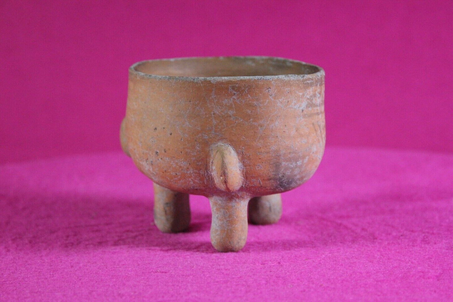Authentic Pre Columbian Artifact Mini Tripod Bowl 1000-1400 AD Nicaragua COA J93