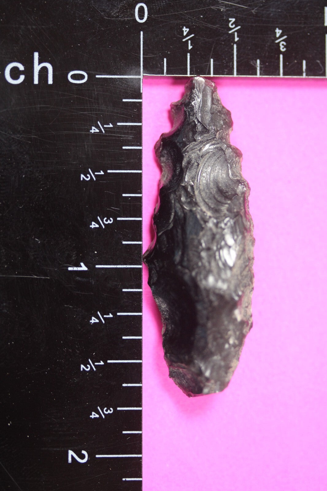 Authentic Pre Columbian Artifact Aztec Arrowhead Battle of Mexico City COA 79