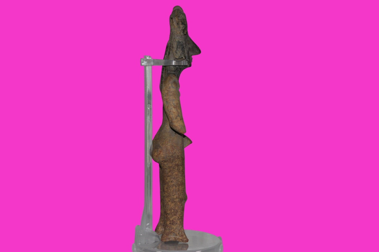 Pre Columbian Artifact 7 Inch Shaman Tomb Figure Colima Mexico 100 BC COA 238