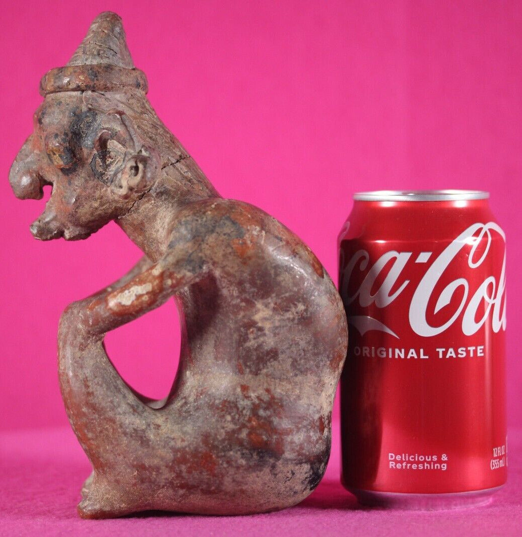 Ex Sotheby's Authentic Pre Columbian Artifact Nayarit Hunchback Figure COA T117