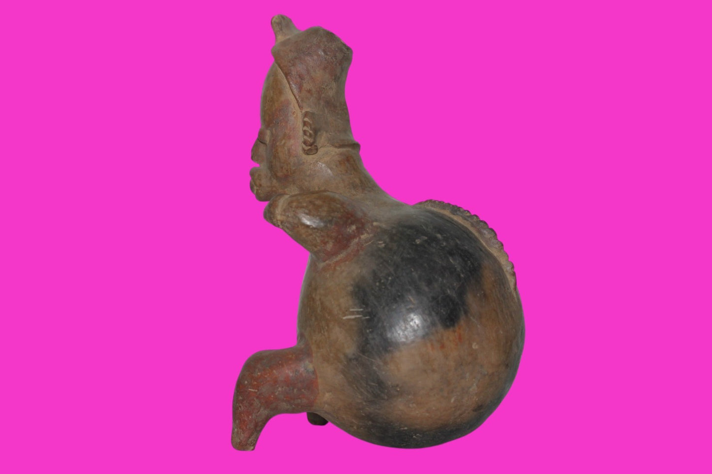 Pre Columbian Artifact Authentic Bloated Figure Jalisco Mexico 300 BC COA 218