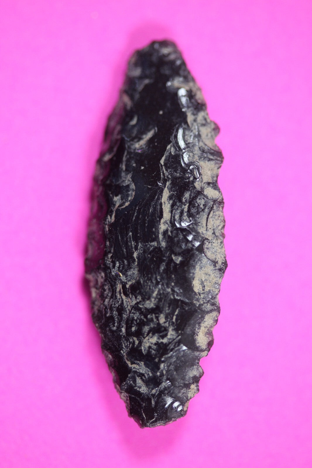 Authentic Pre Columbian Artifact Aztec Arrowhead Battle of Mexico City COA 05