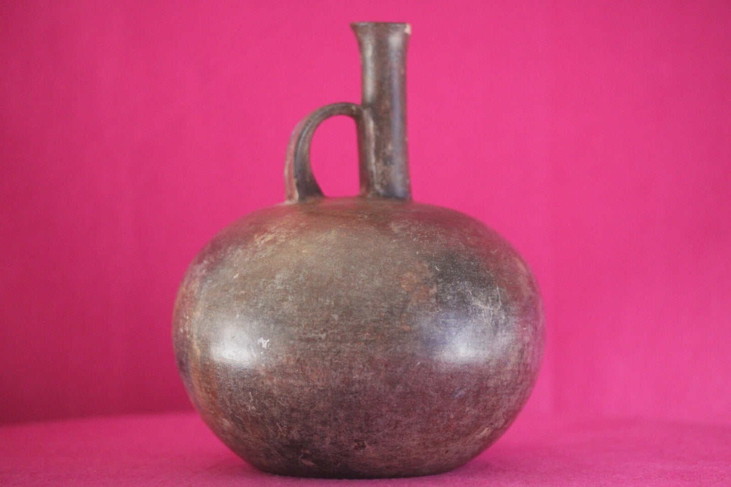 Museum Exhibited Authentic Pre Columbian Artifact Rare Chorerra Bottle COA T111