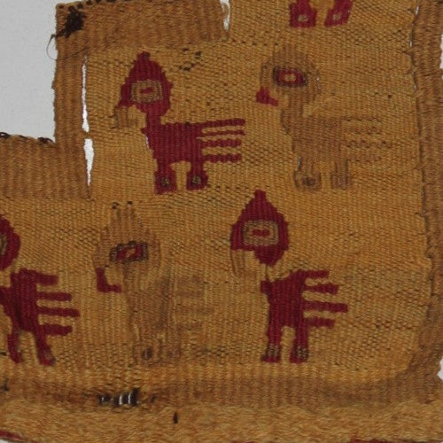 Authentic Pre Columbian Artifact Frameable Textile Border Chancay Peru COA 09