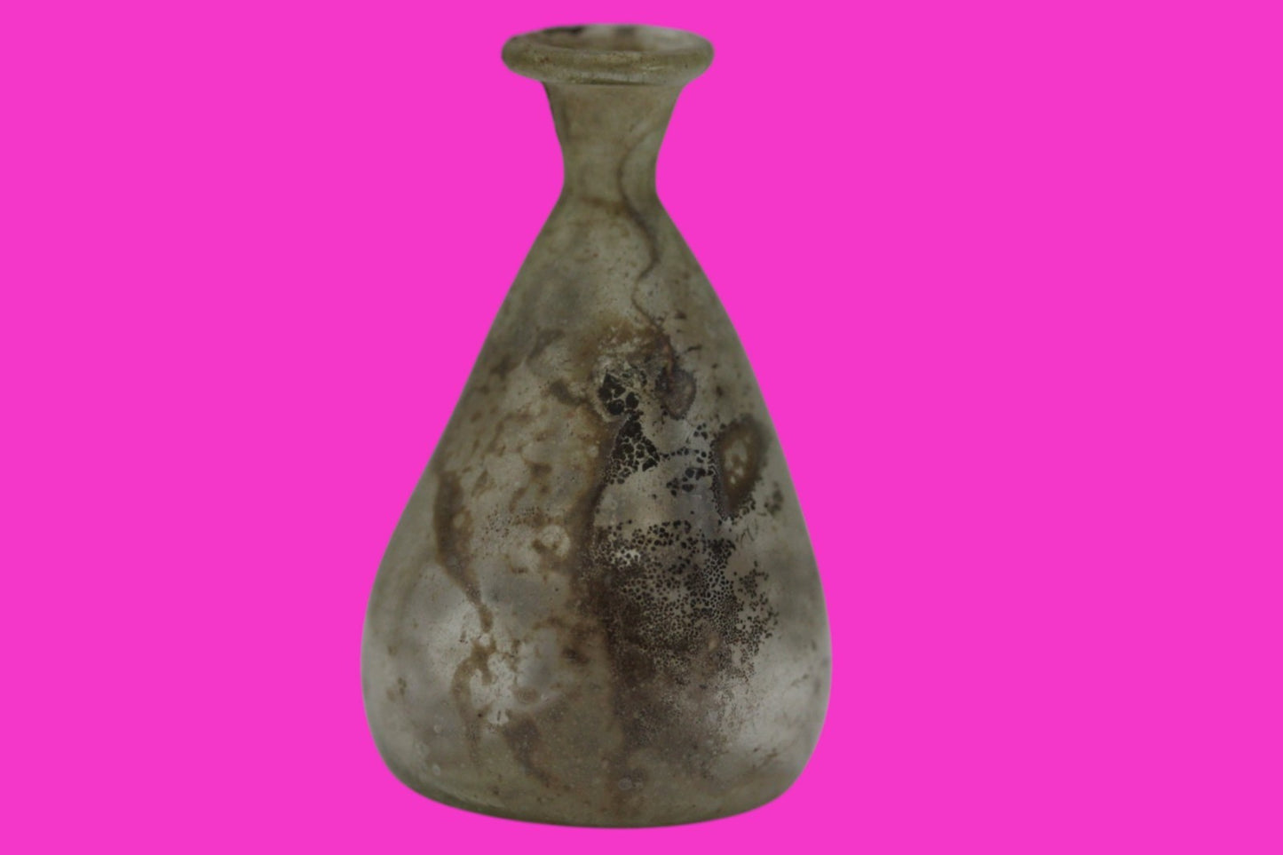 Authentic Ancient Holy Land Artifact Glass Bottle 100-300 AD Roman Era COA J08