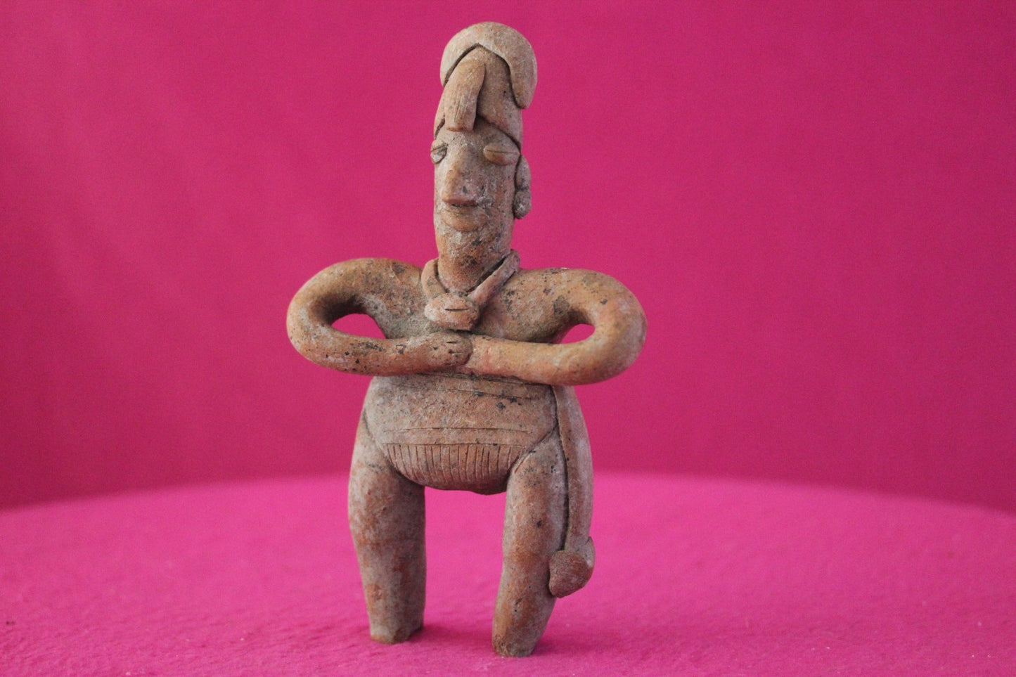 Authentic Pre Columbian Artifact Male Shaman Tomb Figure Colima Mexico COA 200