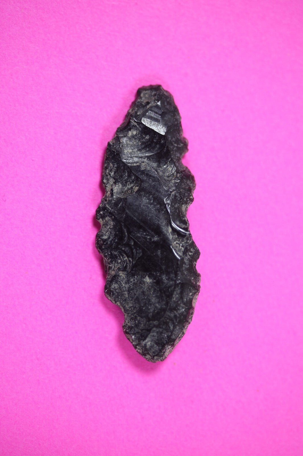 Authentic Pre Columbian Artifact Aztec Arrowhead Battle of Mexico City COA 82