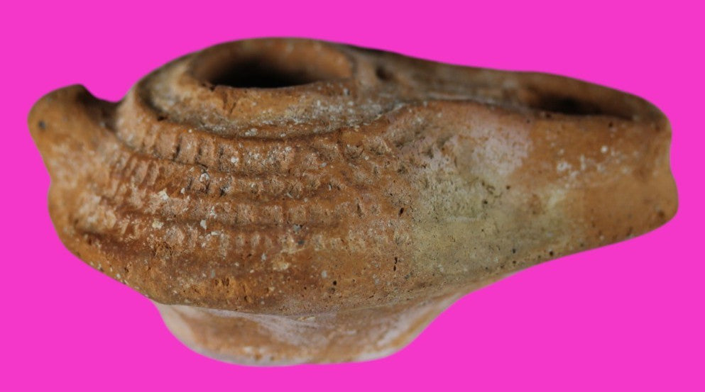 Jesus Christ Homeland Oil Lamp Authentic Holy Land Artifact 100 - 400 AD COA L02