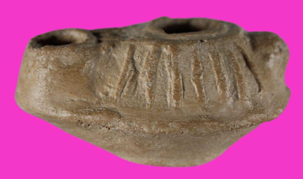 Jesus Christ Homeland Oil Lamp Authentic Holy Land Artifact 100 - 400 AD COA L12