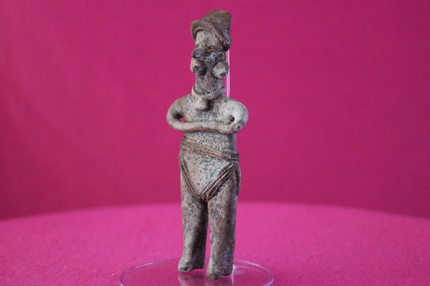 Authentic Pre Columbian Artifact Tomb Figure Colima Mexico 100 BC-250 AD COA 203