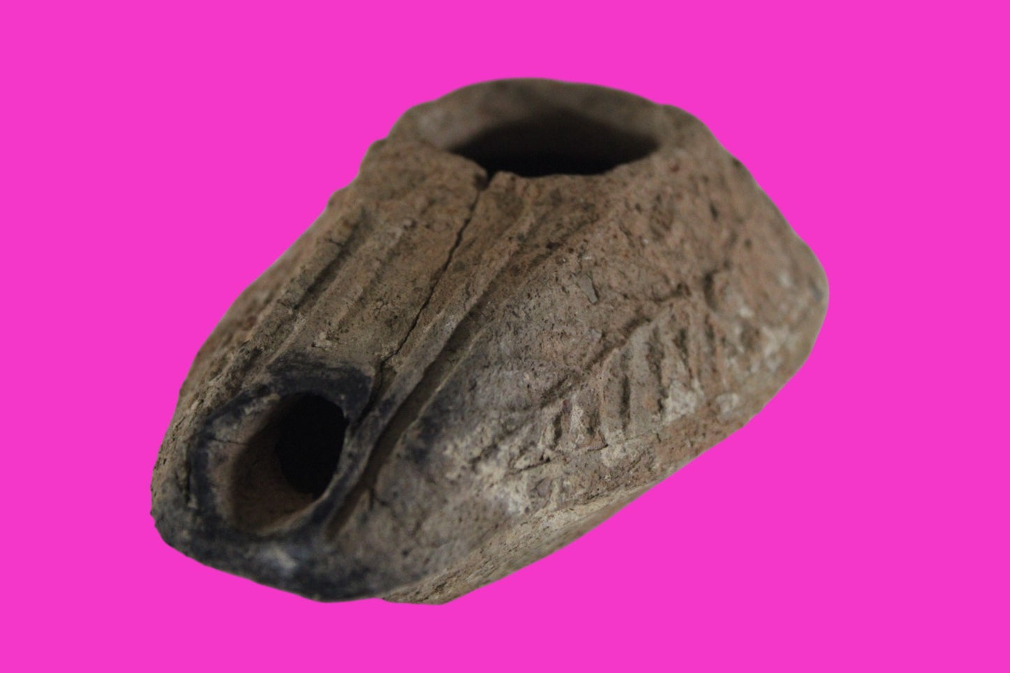 Ancient Holy Land Oil Lamp Artifact Jesus Christ Home Israel 300-600 AD COA 78