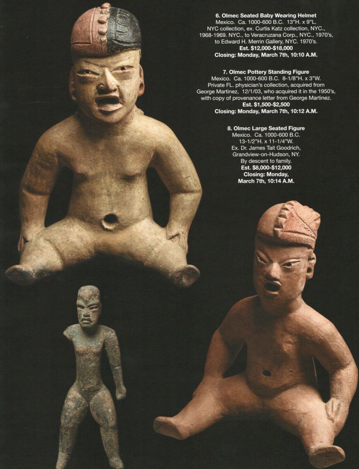 Pre Columbian Artifacts Price & Value Guide Arte Primitivo Auction Catalog #105