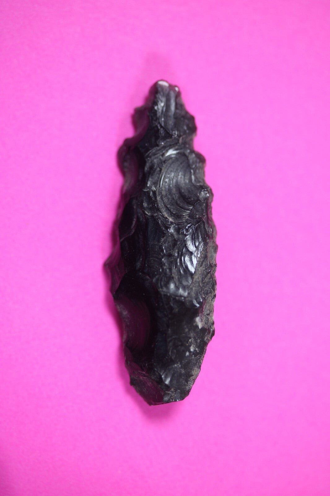 Authentic Pre Columbian Artifact Aztec Arrowhead Battle of Mexico City COA 79
