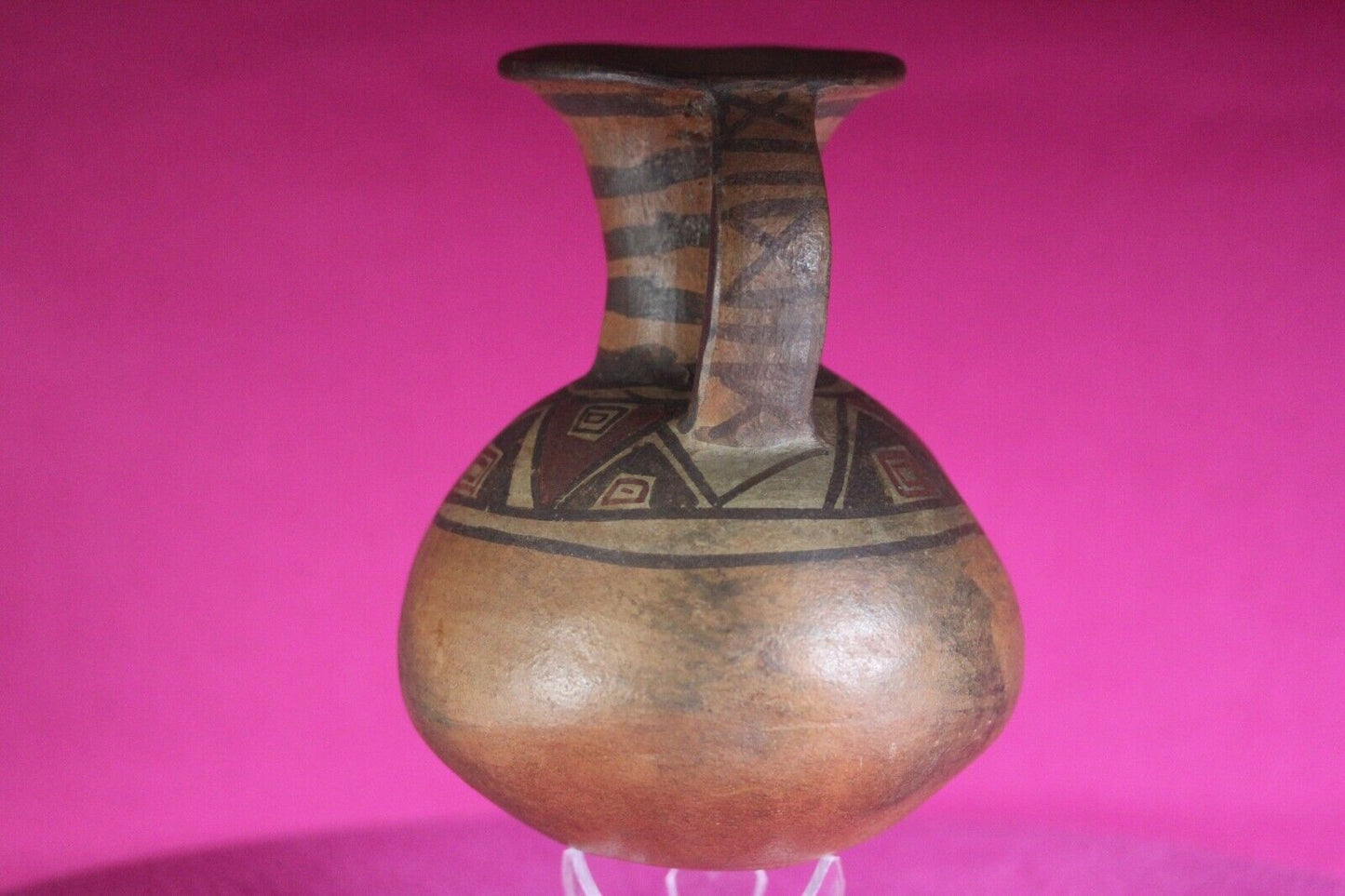 Authentic Pre Columbian Artifact Inca Pitcher Pottery 1438-1533 AD Peru COA J06