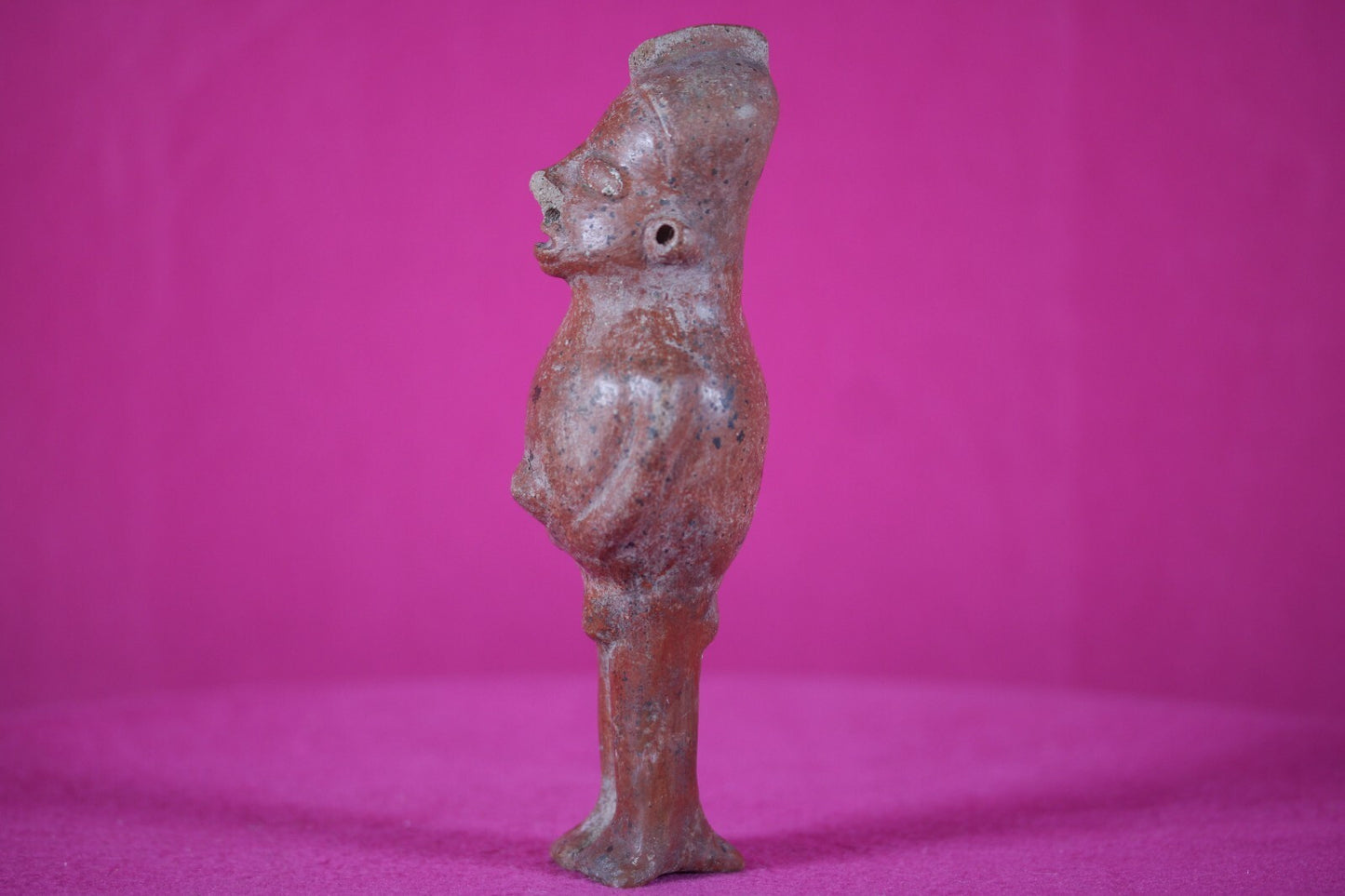 Ex Actor Kirk Douglas Authentic Pre Columbian Artifact Rattle Figure COA T110