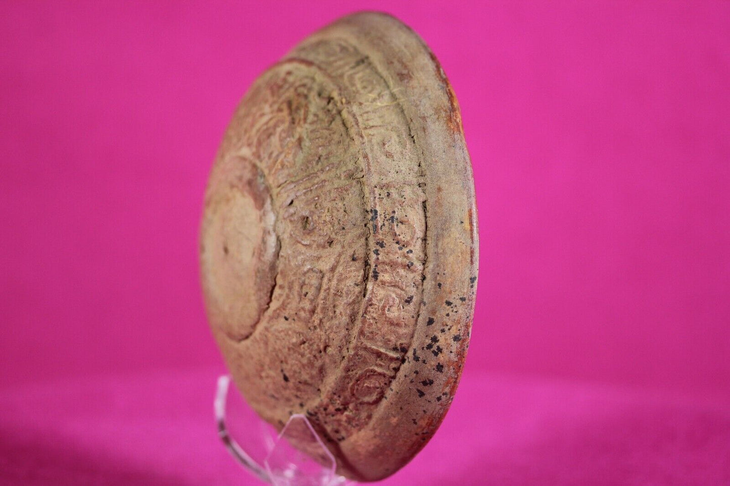 Authentic Pre Columbian Artifact Mayan Molded Bowl Yucatan 250-900 AD COA J98