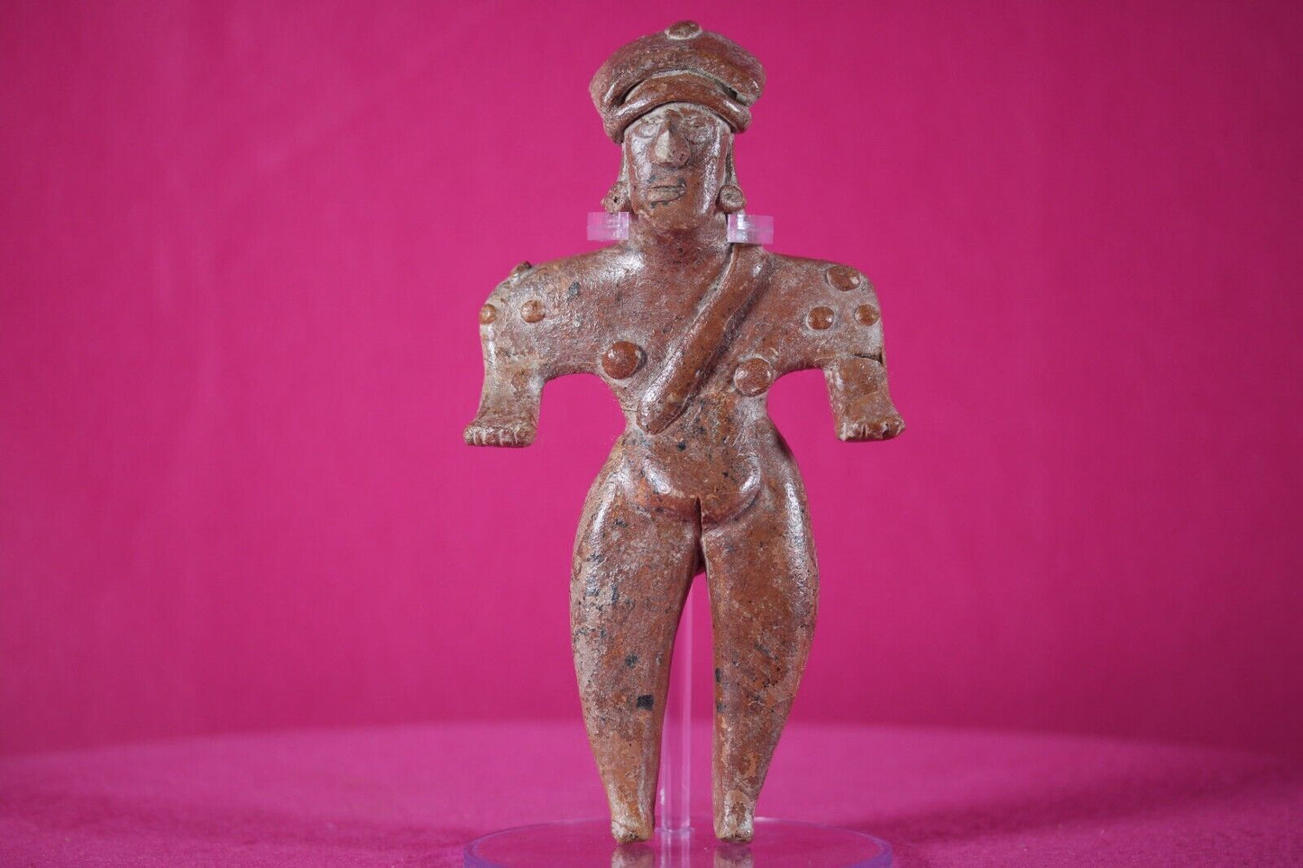 Ex Actor Kirk Douglas Authentic Pre Columbian Artifact Girl Tomb Figure COA T121