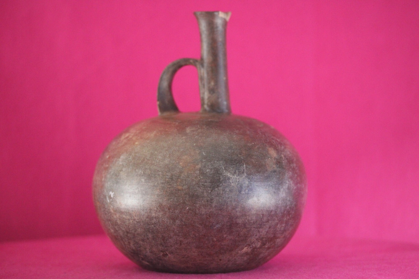 Museum Exhibited Authentic Pre Columbian Artifact Rare Chorerra Bottle COA T111