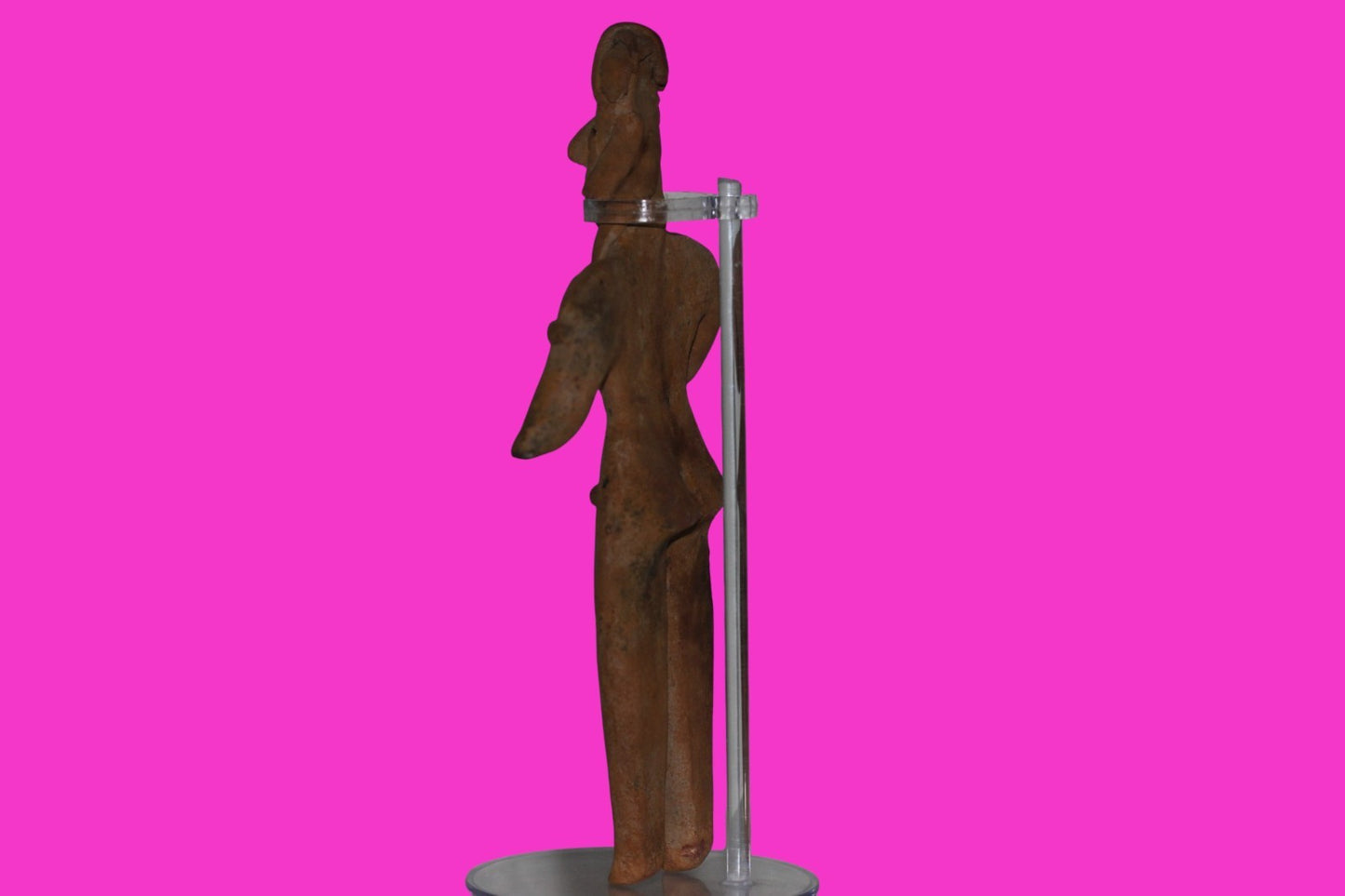 Pre Columbian Artifact Huge 8 Inch Tall Tomb Figure Colima Mexico 100 BC COA 232