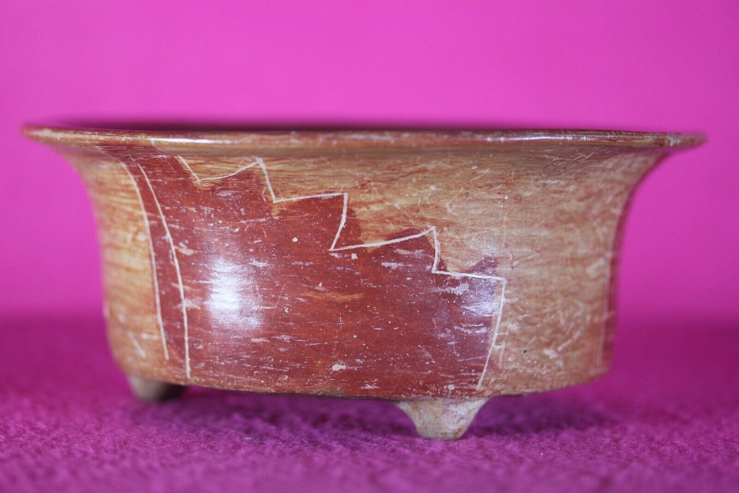 Authentic Pre Columbian Artifact Michoacan Pottery Bowl Arte Primitivo COA T25