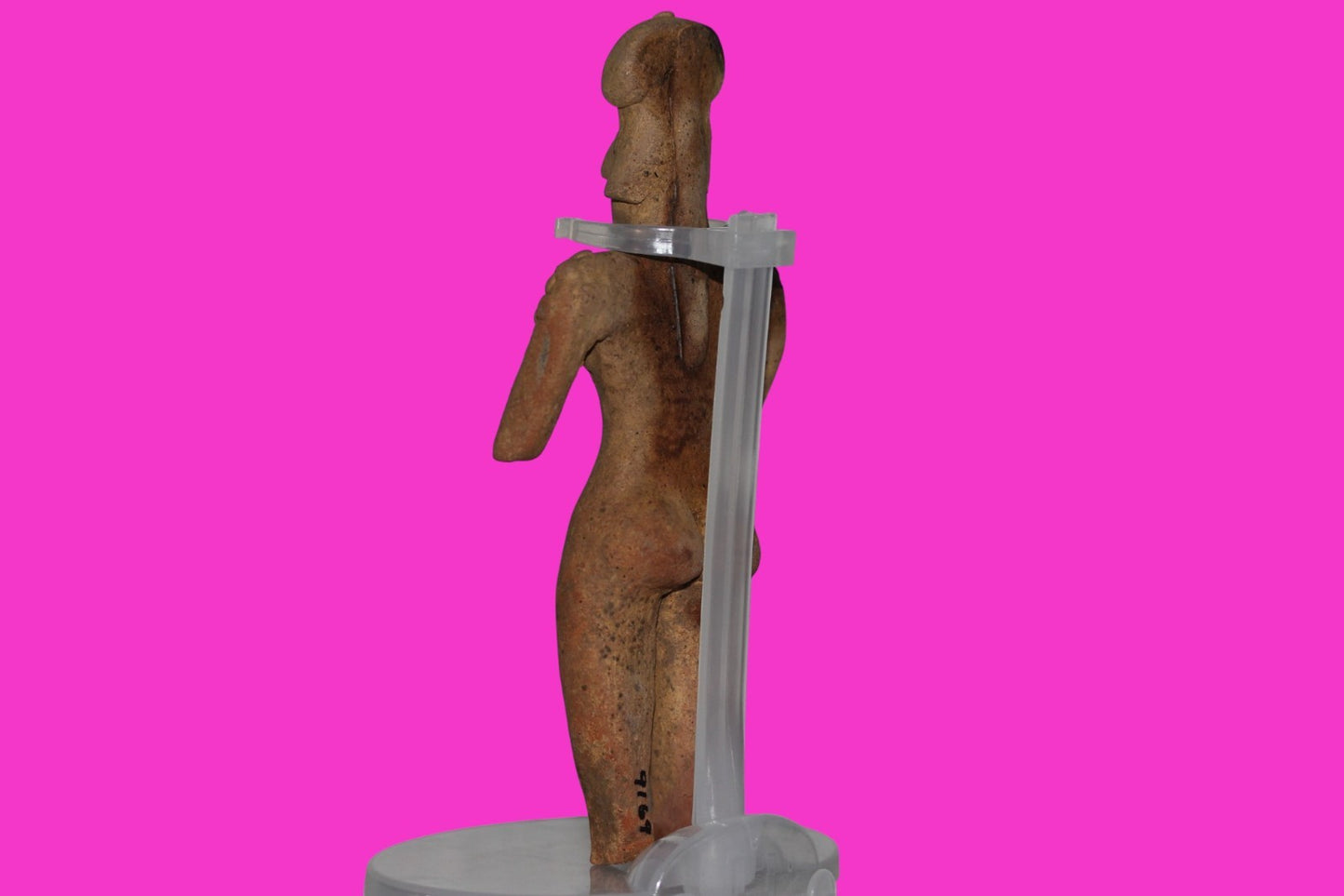 Pre Columbian Artifact 6in Female Shaman Tomb Figure Colima Mexico 100BC COA 253