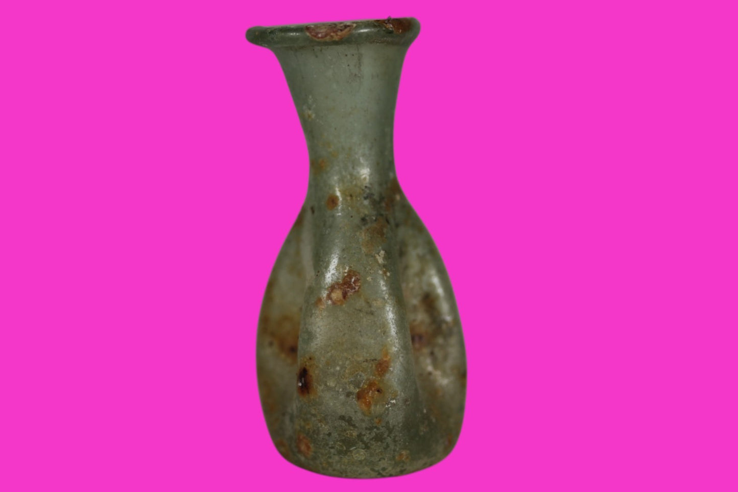 Holy Land Artifact Authentic Ancient Glass Bottle 100-300 AD Roman Era COA J10