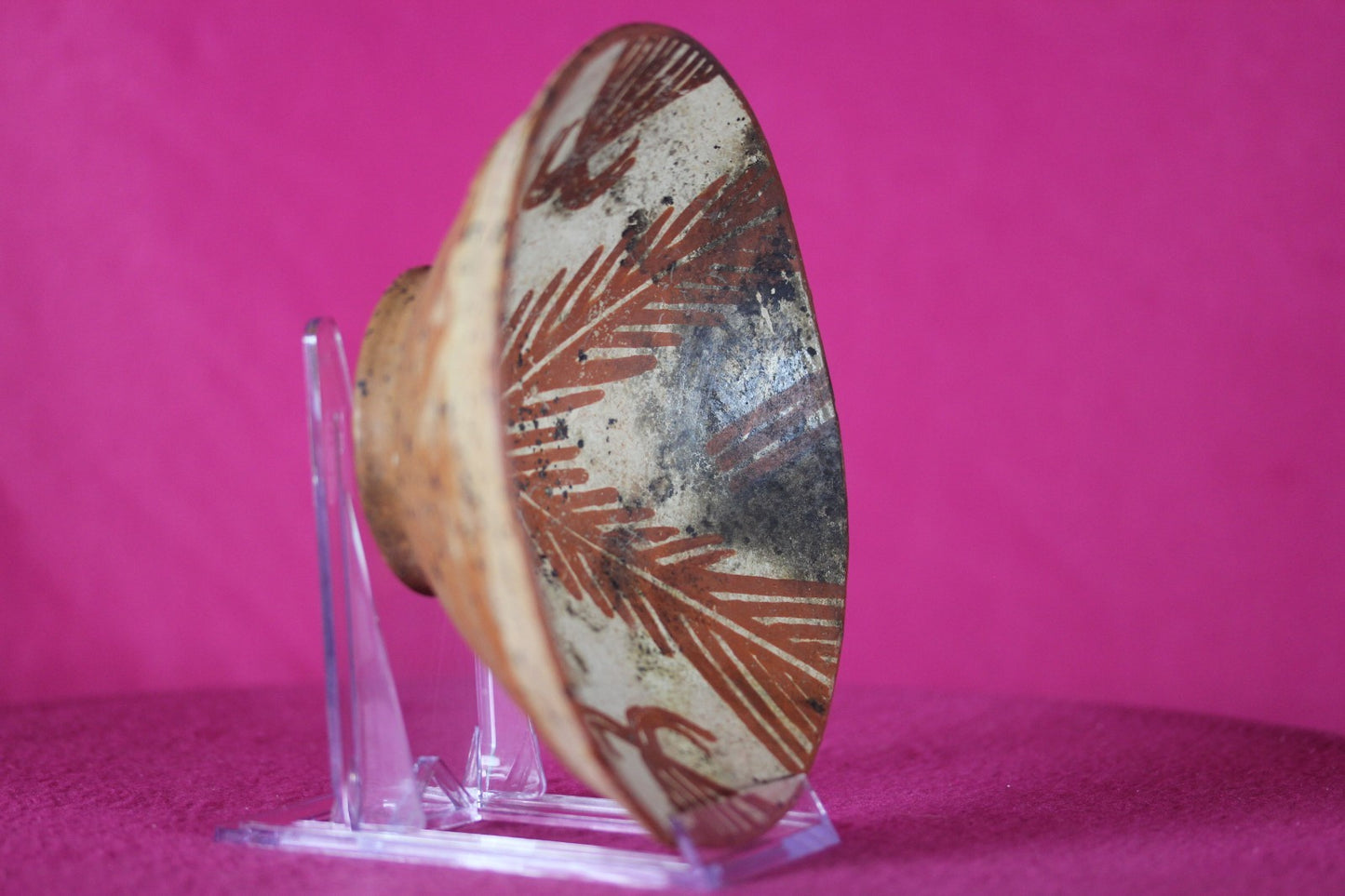 Authentic Pre Columbian Artifact Decorated Bowl Cajamarca Peru Pre Inca COA 206