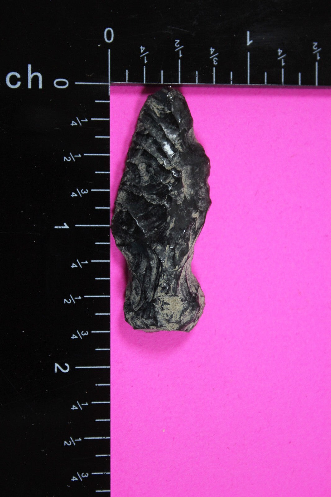 Authentic Pre Columbian Artifact Aztec Arrowhead Battle of Mexico City COA 64