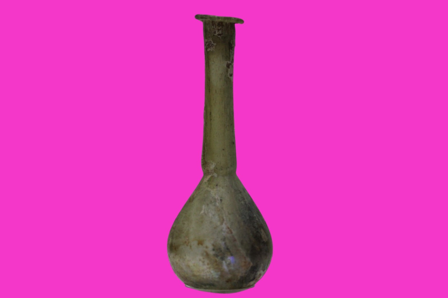 Authentic Ancient Holy Land Artifact Glass Bottle 100-300 AD Roman Era COA J20