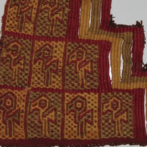 Authentic Pre Columbian Artifact Frameable Textile Border Chancay Peru COA 10