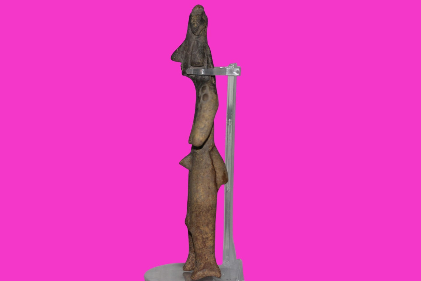 Pre Columbian Artifact 7 Inch Shaman Tomb Figure Colima Mexico 100 BC COA 238