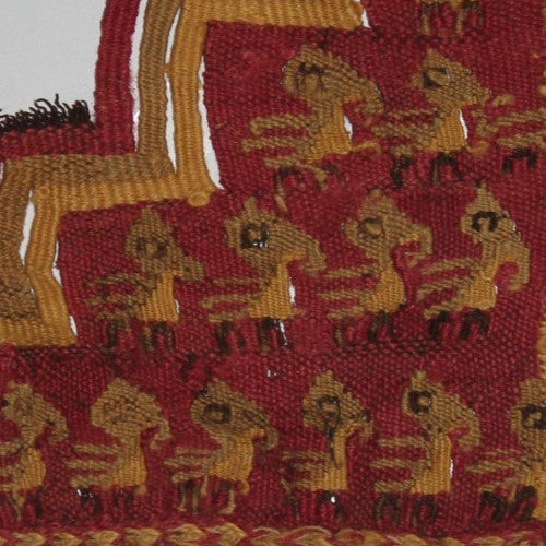 Authentic Pre Columbian Artifact Frameable Textile Border Chancay Peru COA 06