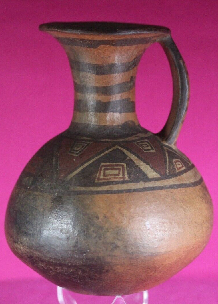 Authentic Pre Columbian Artifact Inca Pitcher Pottery 1438-1533 AD Peru COA J06