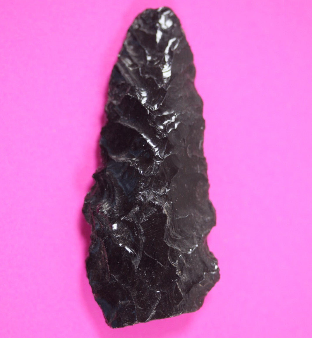 Authentic Pre Columbian Artifact Aztec Arrowhead Battle of Mexico City COA 41