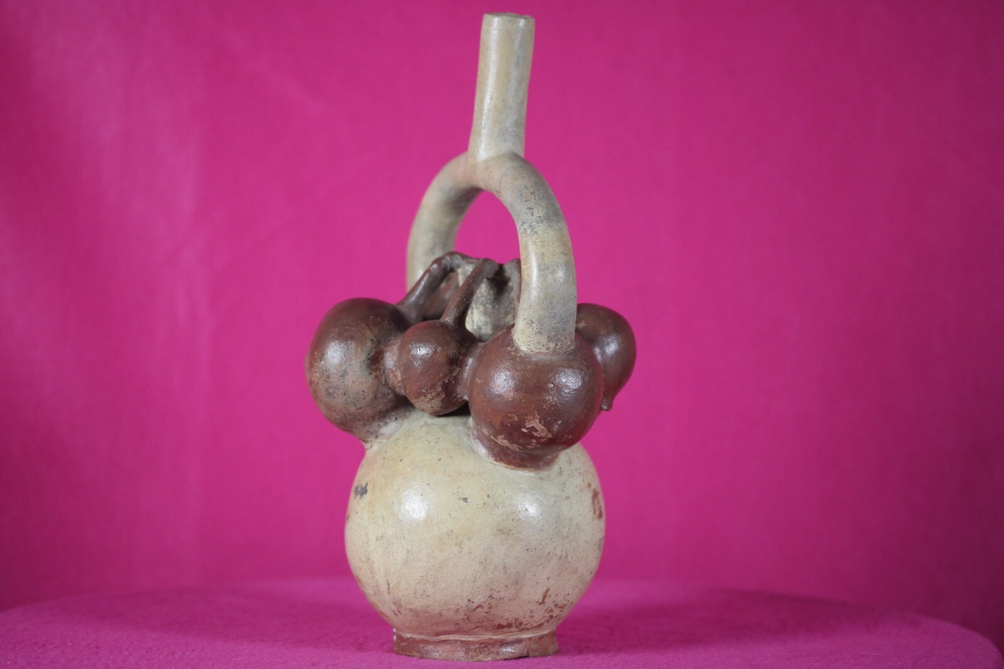 Authentic Pre Columbian Artifact Fruit Vessel Moche Ex Arte Primitivo COA T52