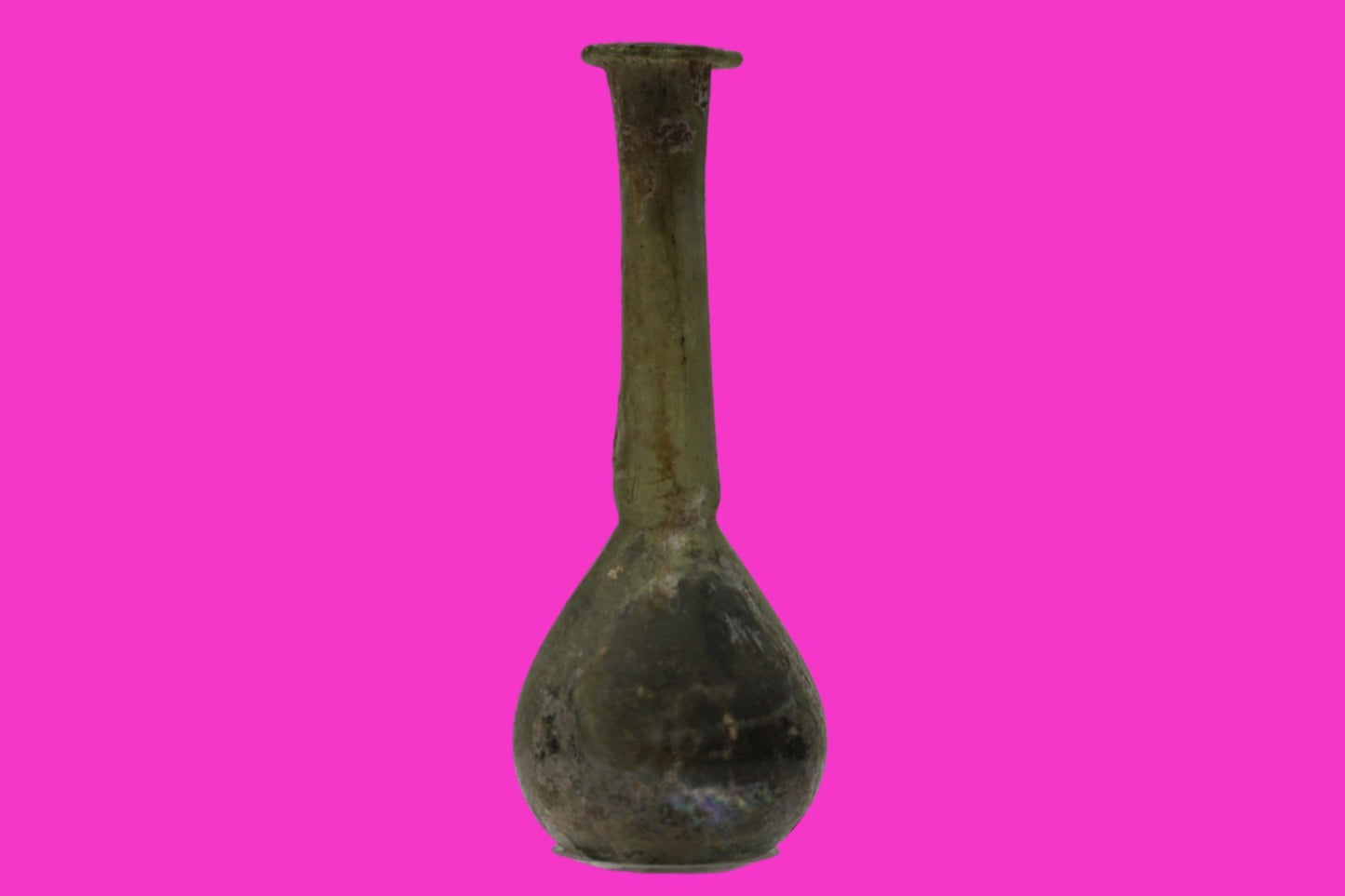 Authentic Ancient Holy Land Artifact Glass Bottle 100-300 AD Roman Era COA J20