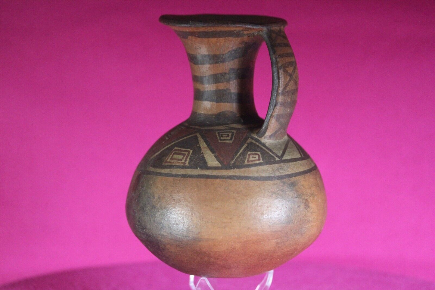 Authentic Pre Columbian Artifact Inca Pitcher Pottery 1438-1533 AD Peru COA J06
