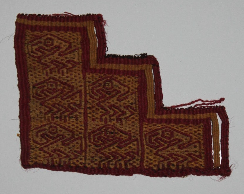 Authentic Pre Columbian Artifact Frameable Textile Border Chancay Peru COA 14