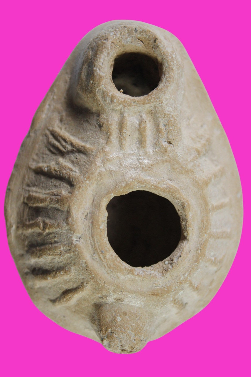 Jesus Christ Homeland Oil Lamp Authentic Holy Land Artifact 100 - 400 AD COA L12