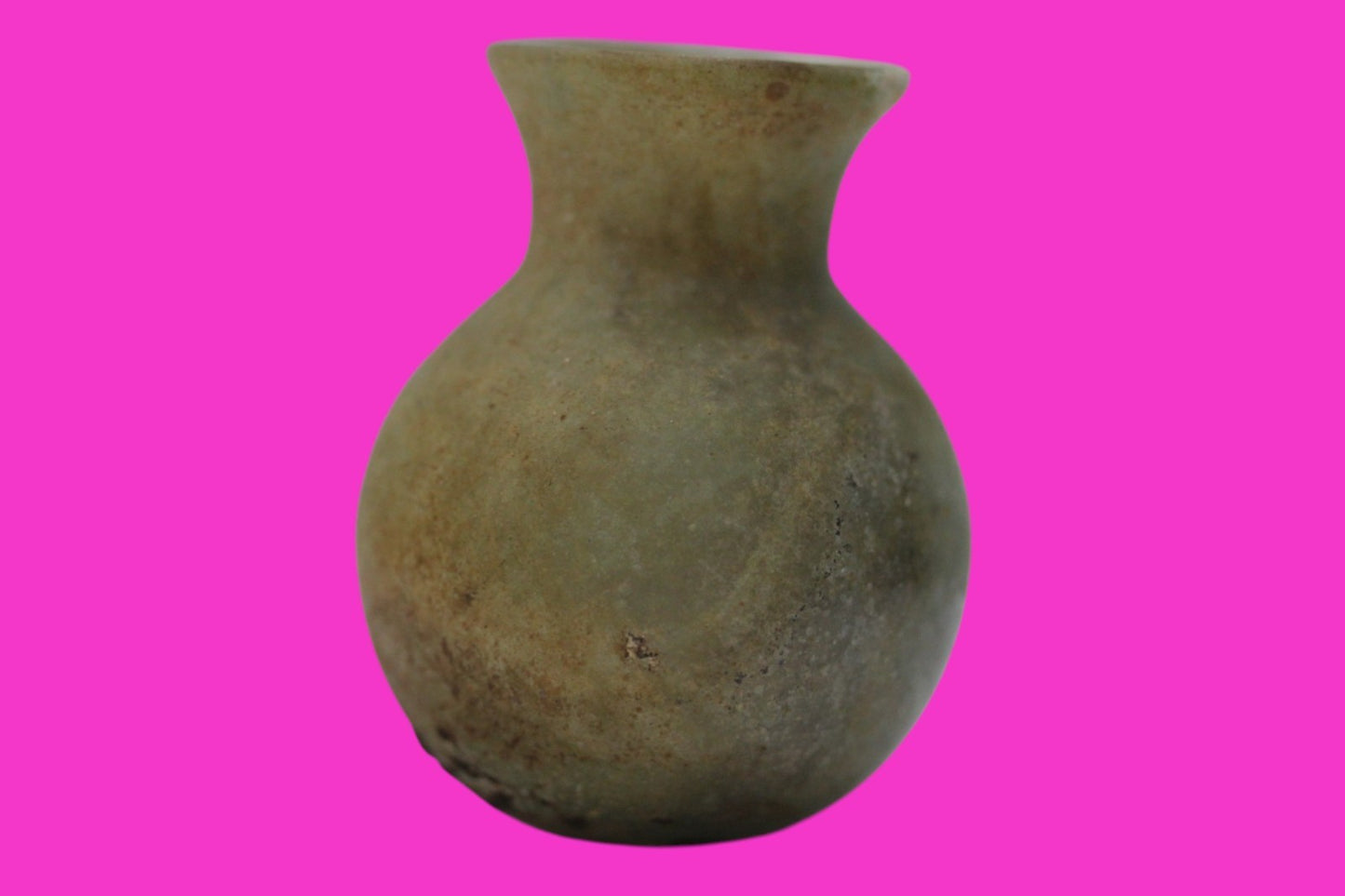 Authentic Ancient Holy Land Artifact Glass Bottle 100-300 AD Roman Era COA J17