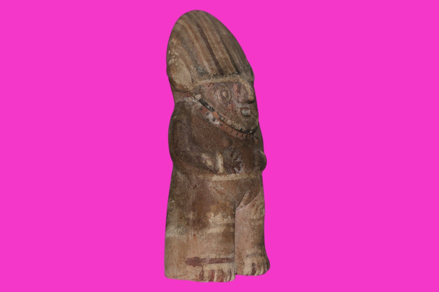 Pre Columbian Authentic Artifact Chancay Female Figure Peru 1200-1450 AD COA J42