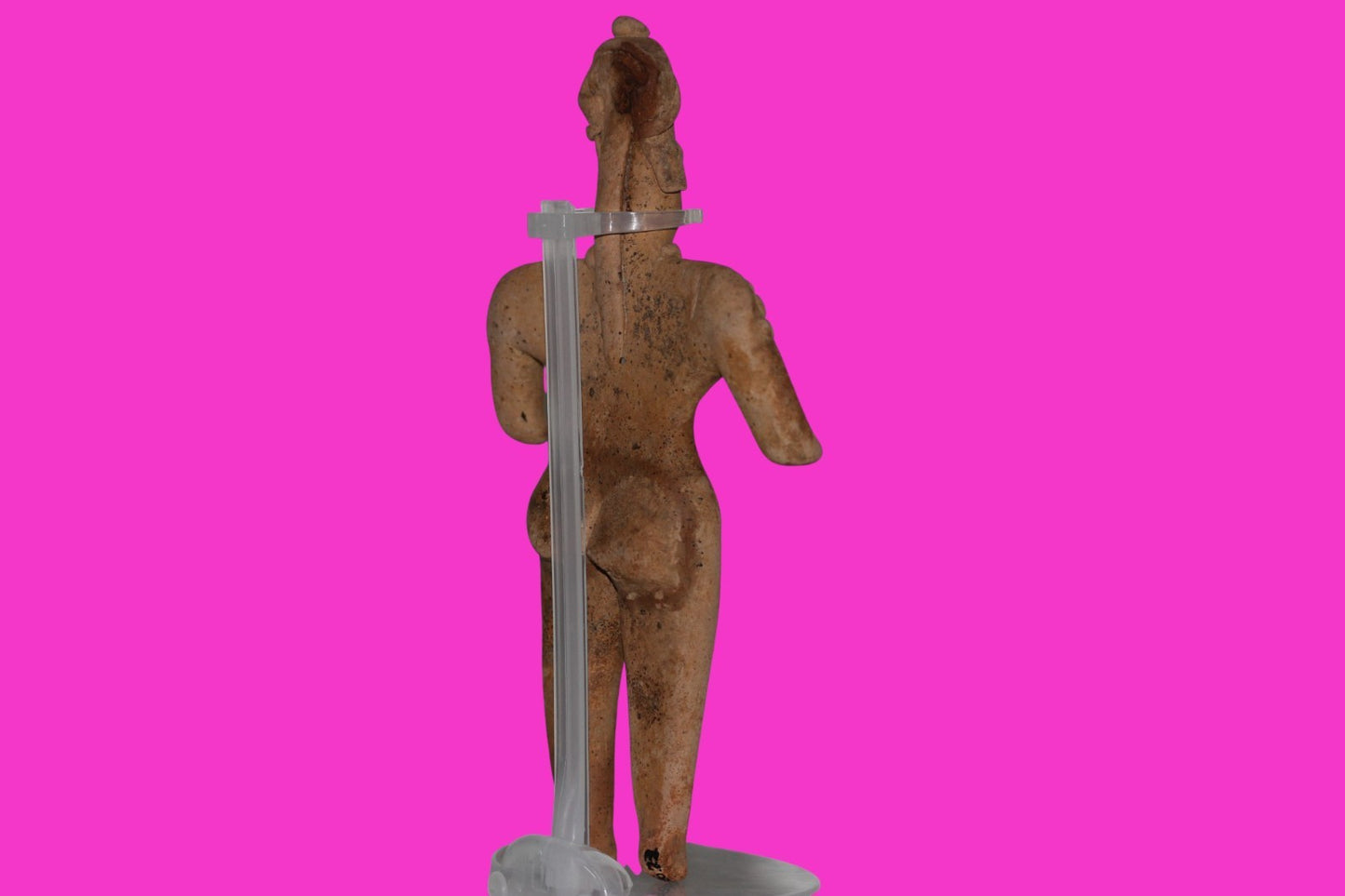 Pre Columbian Artifact BIG Female Shaman Tomb Figure Colima Mexico 100BC COA 237