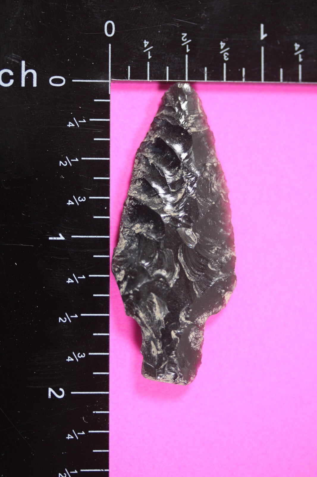 Authentic Pre Columbian Artifact Aztec Arrowhead Battle of Mexico City COA 44