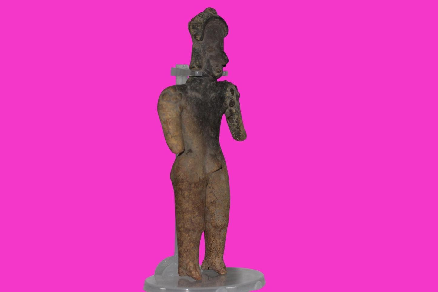 Pre Columbian Artifact 7 Inch Shaman Tomb Figure Colima Mexico 100 BC COA 238