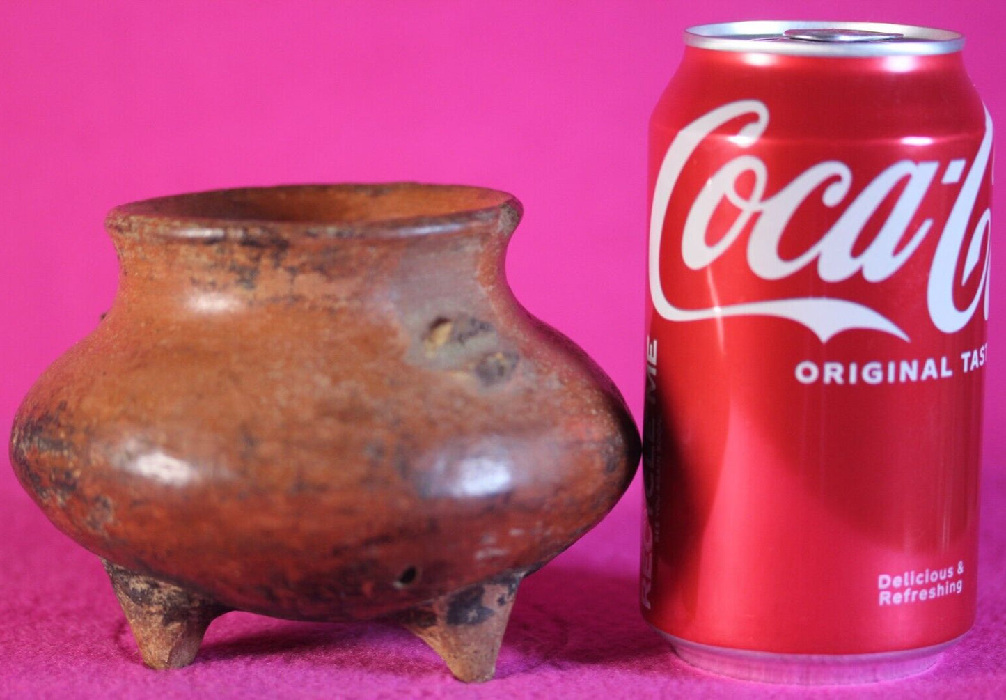 Authentic Pre Columbian Artifact Tripod Bowl Colima Mexico 200 BC-500 AD COA J91