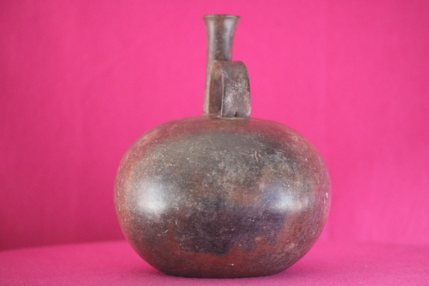 Museum Exhibited Authentic Pre Columbian Artifact Rare Chorerra Bottle COA T111